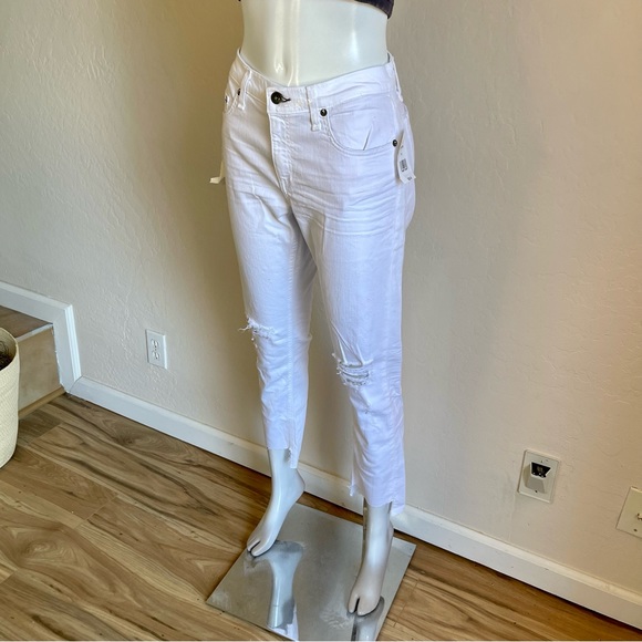 NWT white Rag & Bone Dre Capri jeans - Picture 9 of 12